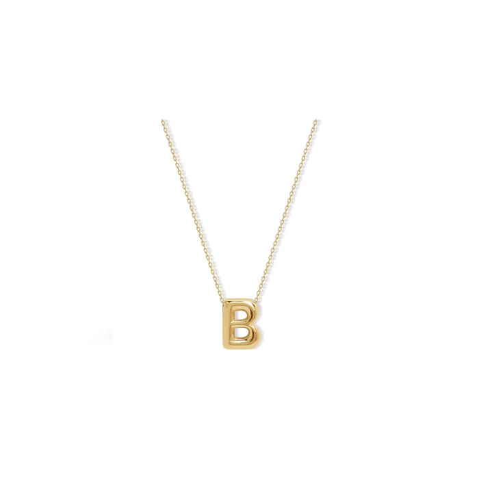 B Harfli Bubble Kolye - Kolyeler